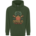 Playing Games RPG Role Crying Free Action Mens 80% Cotton Hoodie Forest Green