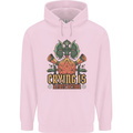 Playing Games RPG Role Crying Free Action Mens 80% Cotton Hoodie Light Pink