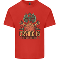 Playing Games RPG Role Crying Free Action Mens Cotton T-Shirt Tee Top Red
