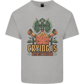 Playing Games RPG Role Crying Free Action Mens Cotton T-Shirt Tee Top Sports Grey