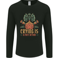 Playing Games RPG Role Crying Free Action Mens Long Sleeve T-Shirt Black