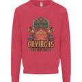 Playing Games RPG Role Crying Free Action Mens Sweatshirt Jumper Heliconia
