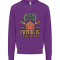 Playing Games RPG Role Crying Free Action Mens Sweatshirt Jumper Purple