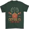 Playing Games RPG Role Crying Free Action Mens T-Shirt 100% Cotton Forest Green