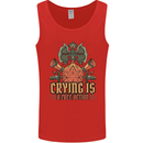 Playing Games RPG Role Crying Free Action Mens Vest Tank Top Red