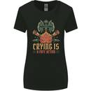 Playing Games RPG Role Crying Free Action Womens Wider Cut T-Shirt Black