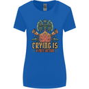 Playing Games RPG Role Crying Free Action Womens Wider Cut T-Shirt Royal Blue