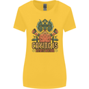 Playing Games RPG Role Crying Free Action Womens Wider Cut T-Shirt Yellow