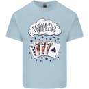 Poker Dream Big Kids T-Shirt Childrens Light Blue