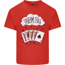 Poker Dream Big Kids T-Shirt Childrens Red