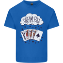Poker Dream Big Kids T-Shirt Childrens Royal Blue