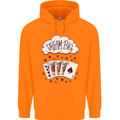 Poker Dream Big Mens 80% Cotton Hoodie Orange