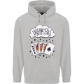 Poker Dream Big Mens 80% Cotton Hoodie Sports Grey