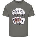 Poker Dream Big Mens Cotton T-Shirt Tee Top Charcoal