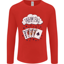 Poker Dream Big Mens Long Sleeve T-Shirt Red