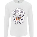 Poker Dream Big Mens Long Sleeve T-Shirt White