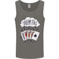 Poker Dream Big Mens Vest Tank Top Charcoal