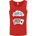 Poker Dream Big Mens Vest Tank Top Red