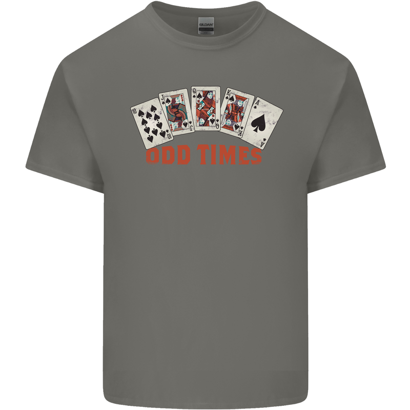 Poker Odd Times Funny Kids T-Shirt Childrens Charcoal