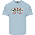 Poker Odd Times Funny Kids T-Shirt Childrens Light Blue