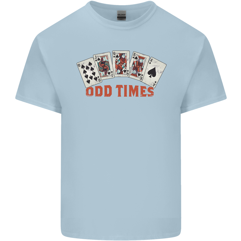 Poker Odd Times Funny Kids T-Shirt Childrens Light Blue