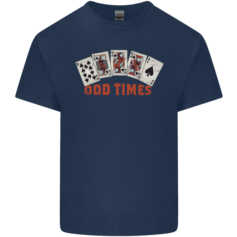 Poker Odd Times Funny Kids T-Shirt Childrens Navy Blue