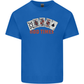 Poker Odd Times Funny Kids T-Shirt Childrens Royal Blue
