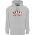 Poker Odd Times Funny Mens 80% Cotton Hoodie Sports Grey