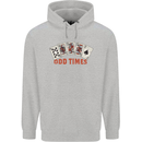 Poker Odd Times Funny Mens 80% Cotton Hoodie Sports Grey