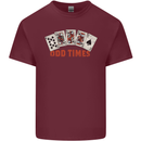 Poker Odd Times Funny Mens Cotton T-Shirt Tee Top Maroon