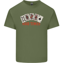 Poker Odd Times Funny Mens Cotton T-Shirt Tee Top Military Green