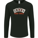 Poker Odd Times Funny Mens Long Sleeve T-Shirt Black