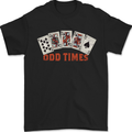 Poker Odd Times Funny Mens T-Shirt 100% Cotton Black