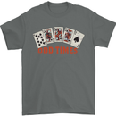Poker Odd Times Funny Mens T-Shirt 100% Cotton Charcoal