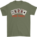 Poker Odd Times Funny Mens T-Shirt 100% Cotton Military Green