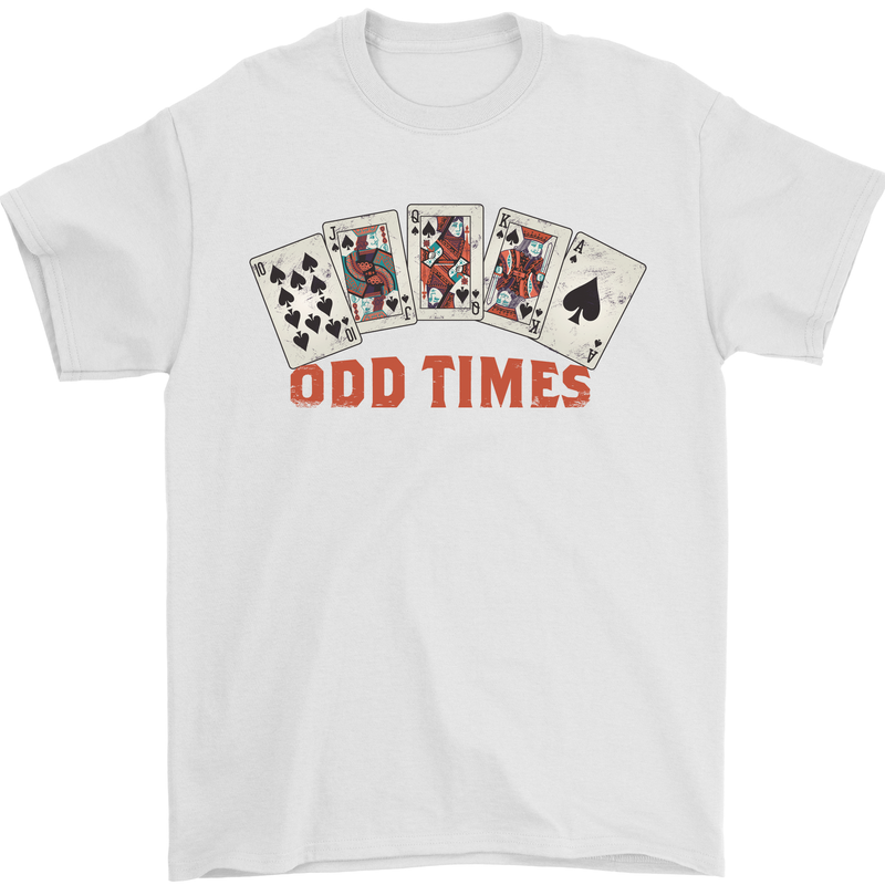 Poker Odd Times Funny Mens T-Shirt 100% Cotton White