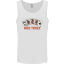 Poker Odd Times Funny Mens Vest Tank Top White