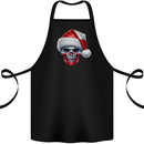 Poland Christmas Skull Xmas Polish Biker Flag Cotton Apron 100% Organic Black