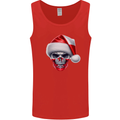 Poland Christmas Skull Xmas Polish Biker Flag Mens Vest Tank Top Red