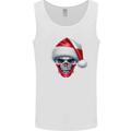 Poland Christmas Skull Xmas Polish Biker Flag Mens Vest Tank Top White