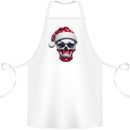 Polish Christmas Skull Xmas Poland Biker Flag Cotton Apron 100% Organic White