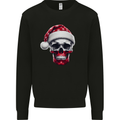 Polish Christmas Skull Xmas Poland Biker Flag Kids Sweatshirt Jumper Black