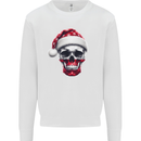 Polish Christmas Skull Xmas Poland Biker Flag Kids Sweatshirt Jumper White