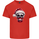Polish Christmas Skull Xmas Poland Biker Flag Kids T-Shirt Childrens Red
