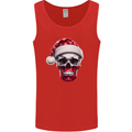 Polish Christmas Skull Xmas Poland Biker Flag Mens Vest Tank Top Red