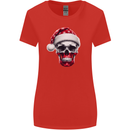 Polish Christmas Skull Xmas Poland Biker Flag Womens Wider Cut T-Shirt Red