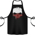 Polish Skull Poland Gym Flag Biker Cotton Apron 100% Organic Black