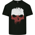 Polish Skull Poland Gym Flag Biker Kids T-Shirt Childrens Black