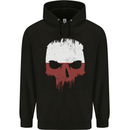 Polish Skull Poland Gym Flag Biker Mens 80% Cotton Hoodie Black