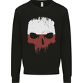 Polish Skull Poland Gym Flag Biker Mens Sweatshirt Jumper Black